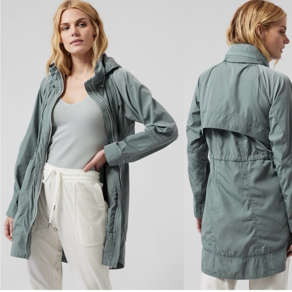 Athleta Drip Drop Jacket in Minimalistic Gray | Medium
